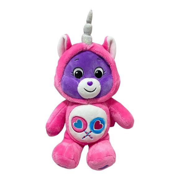 Care Bears Unicorn Share Bear from the 2021 Hoodie Friends Collection 14 Inch - Picture 1 of 8